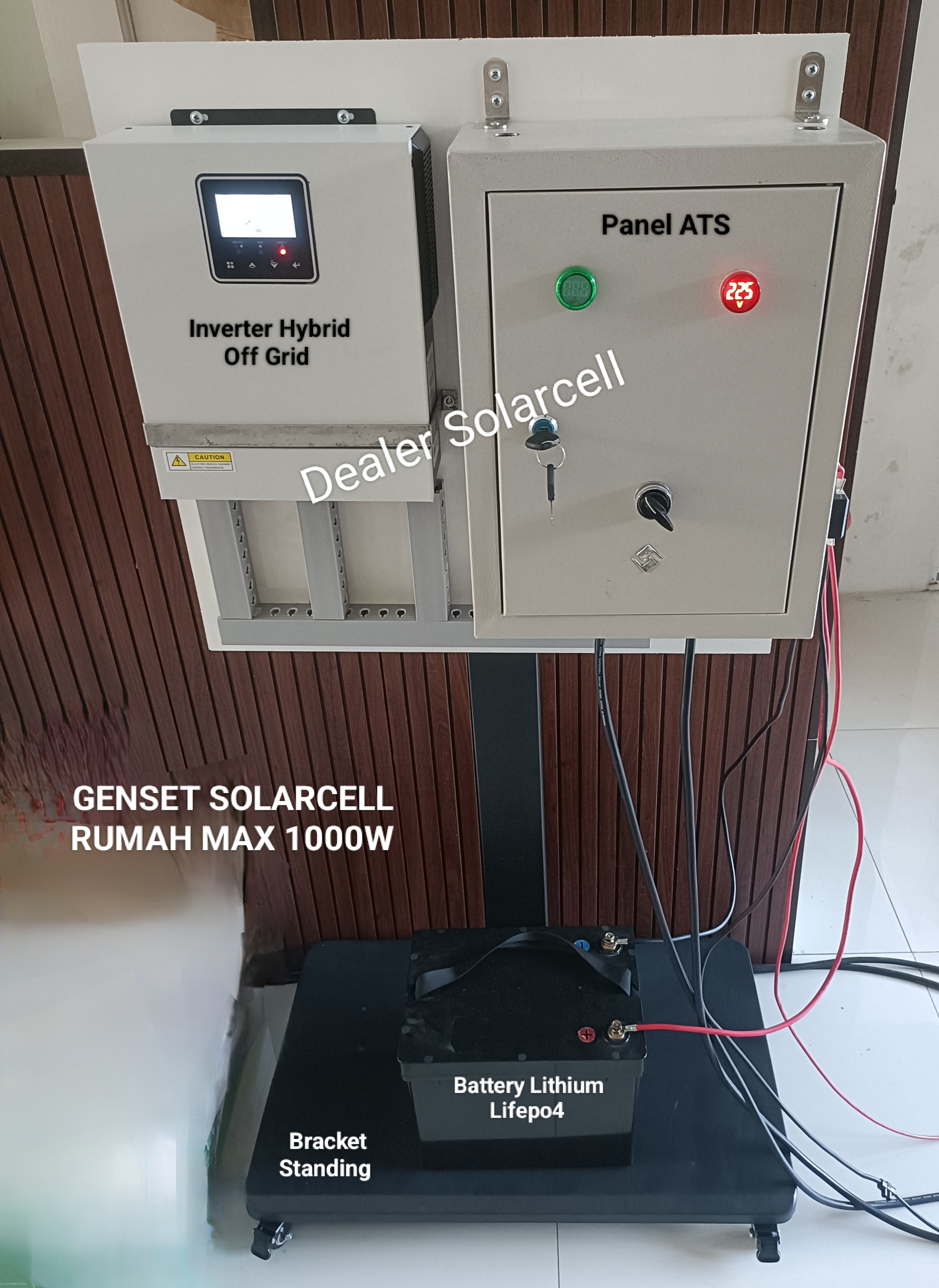 Genset Solarcell Rumah 450VA 2.1KWH
