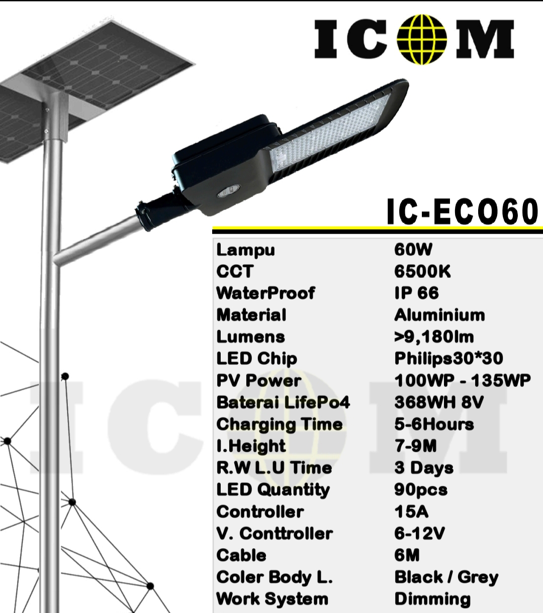 PJU Two In One 60W ICOM