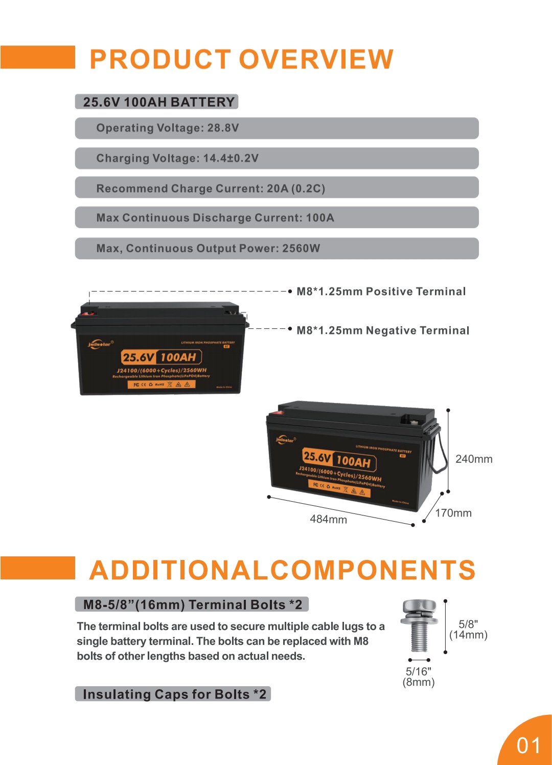 Battery Lithium 24V 200Ah