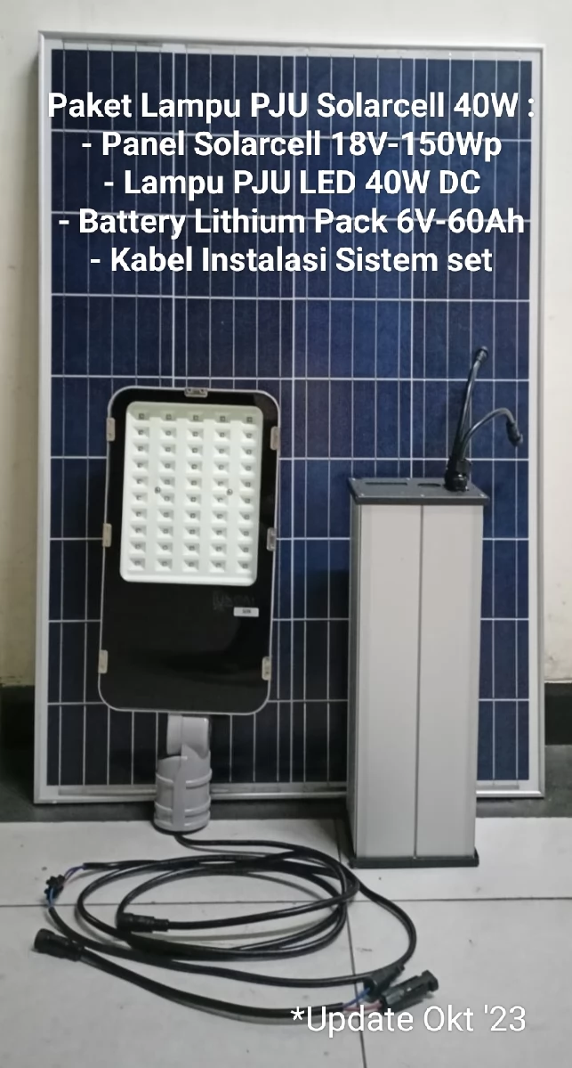 Lampu PJU Solarcell 3in1 40W Eco