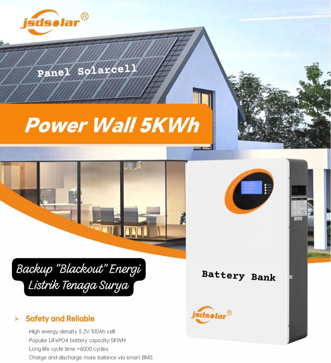 Battery Lithium Powerwall 5KWH